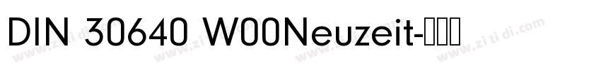 DIN 30640 W00Neuzeit字体转换